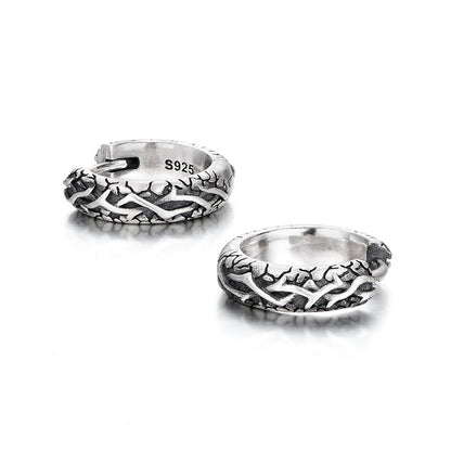 Sterling Silver Vintage Multi-Pattern Earrings