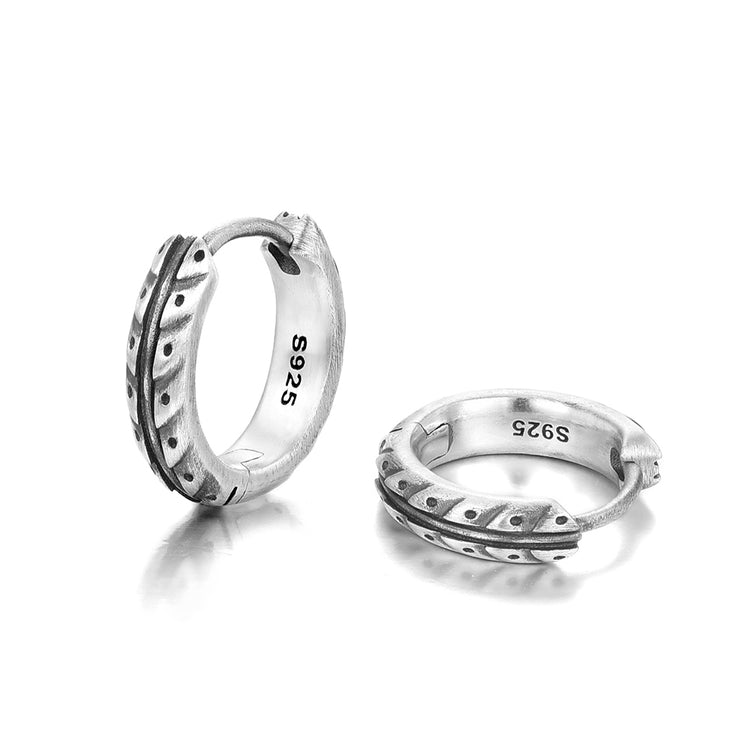 Sterling Silver Niche Design Locomotive Earrings