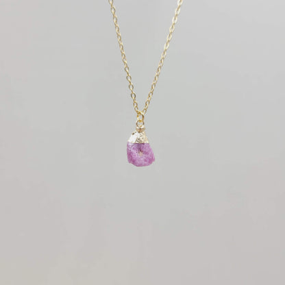 Irregular Crystal Raw Stone Gem gemstone Necklace