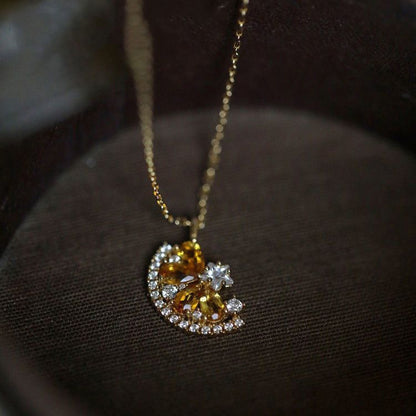 Refreshing Orange Soda Citrine Necklace