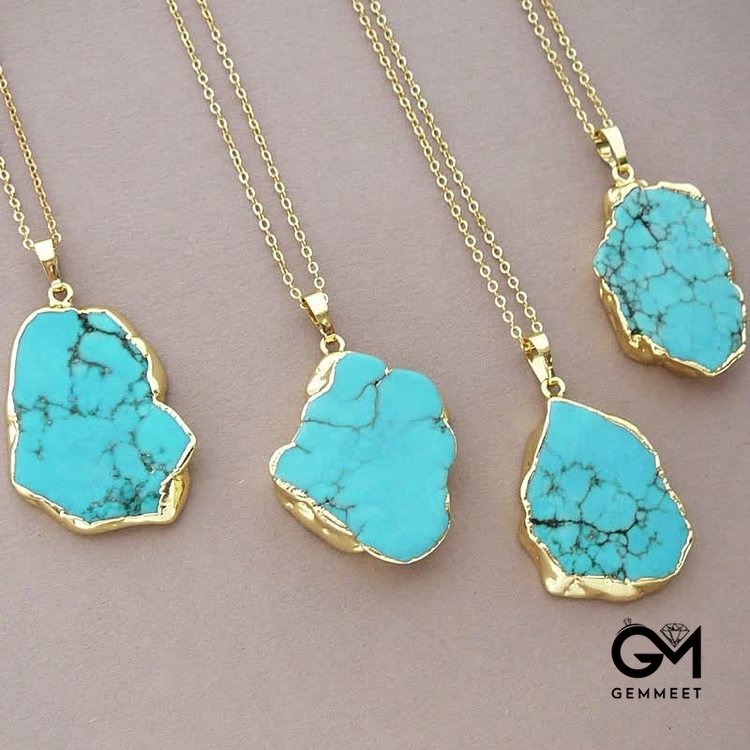 Delicate Irregular Turquoise Necklace