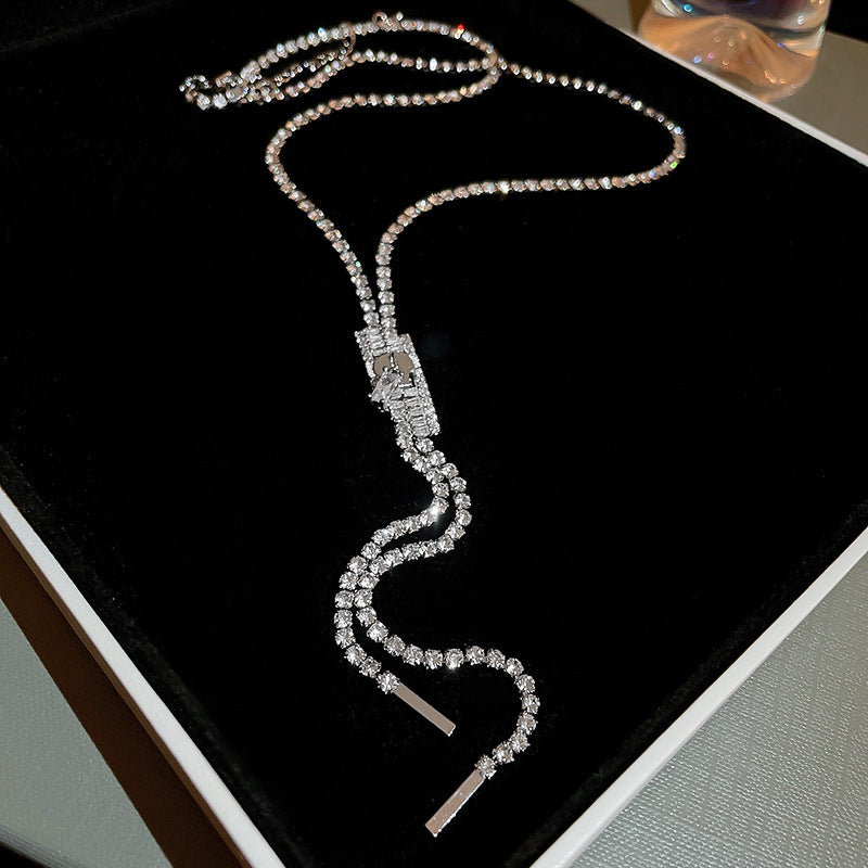 Diamond Set Light Luxury High Sense of Everything Necklace