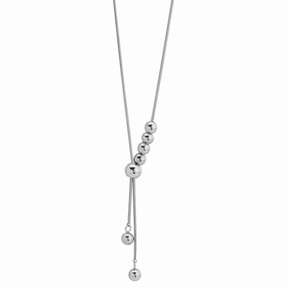 High Sense Simple Long Titanium Steel Necklace
