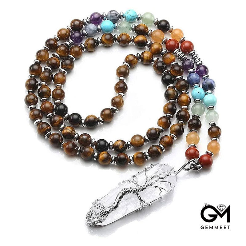 Crystal Chakra Horse-drawn Bead Bracelet