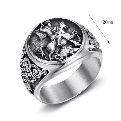 Vintage Paladin Dragon Slaying Ring