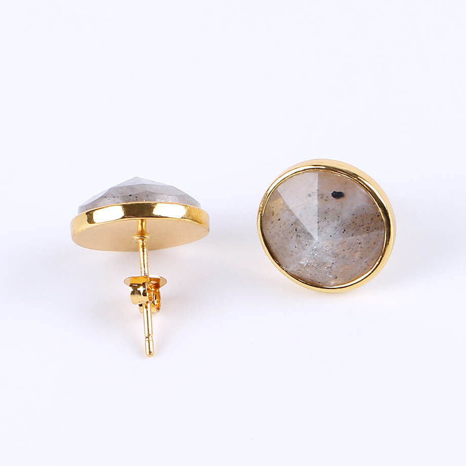 Simple Hexagonal Pyramid Crystal Fashion Earrings