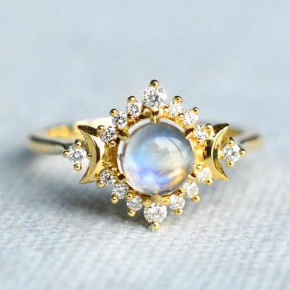 Moonstone My Sun and Stars Ring