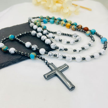 Cross Catholic Rosary Necklace