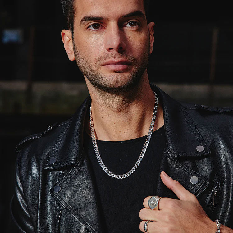 S925 Sterling Silver Cuban Necklaces-8MM