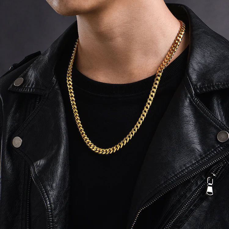 S925 Sterling Silver Cuban Necklaces-8MM