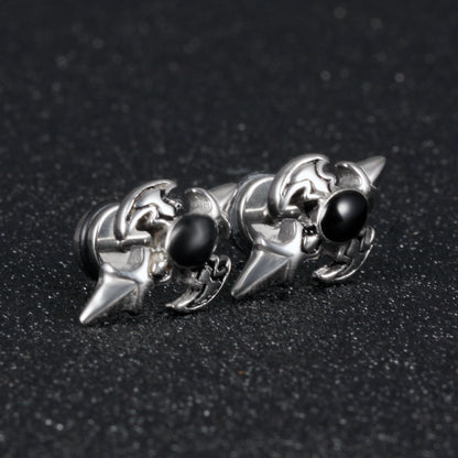 Stainless Steel Crusades Stud Earrings
