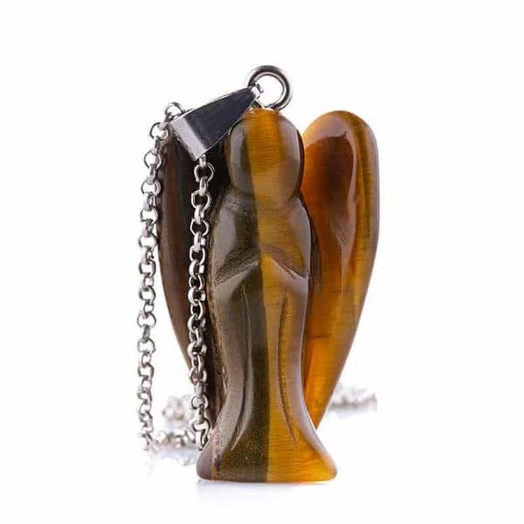 Crystal Guardian Angel Necklace