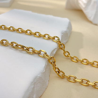 French Simple Pearl Titanium Steel Necklace