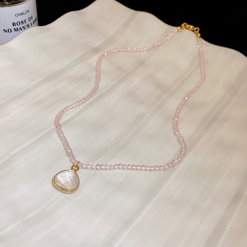 Pearl Butterfly Cross Necklace