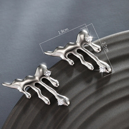 Lava Studs Statement Earrings