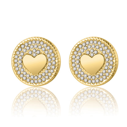 Delicate Stainless Steel Stud Earrings