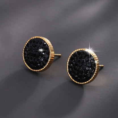 Retro Luxury High-end Black Earrings for Women