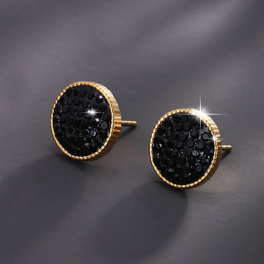 Retro Luxury High-end Black Earrings for Women