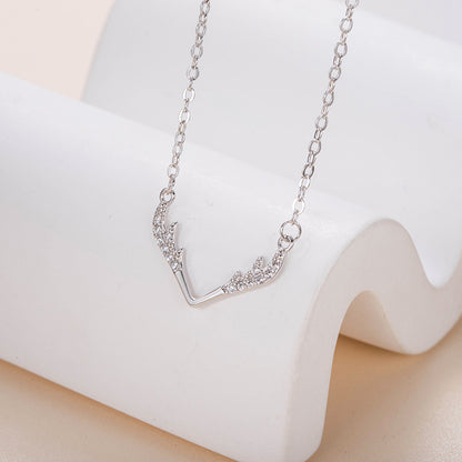 Mori Department Simple Temperament Antler A Deer Has Your Necklace