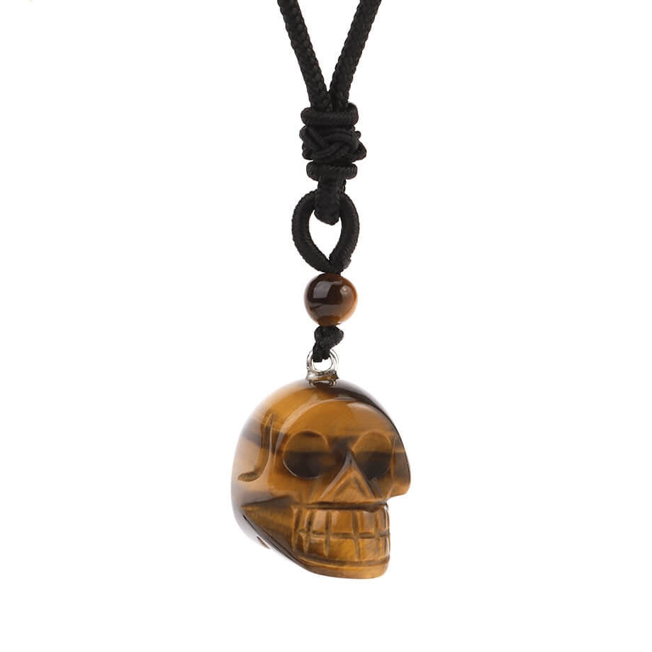 Crystal Halloween Skull Acrylic One-piece Necklace