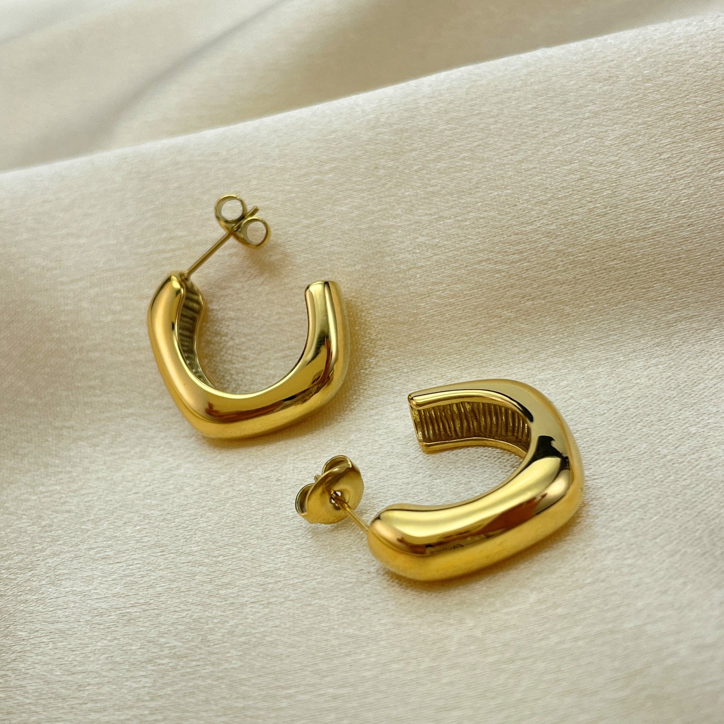 Minimal Titanium Steel Stud Earrings