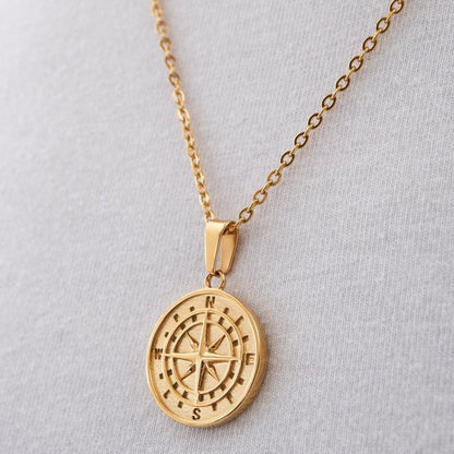 Retro Compass Men's Necklace
