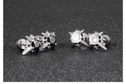 Stainless Steel Star Stud Earrings