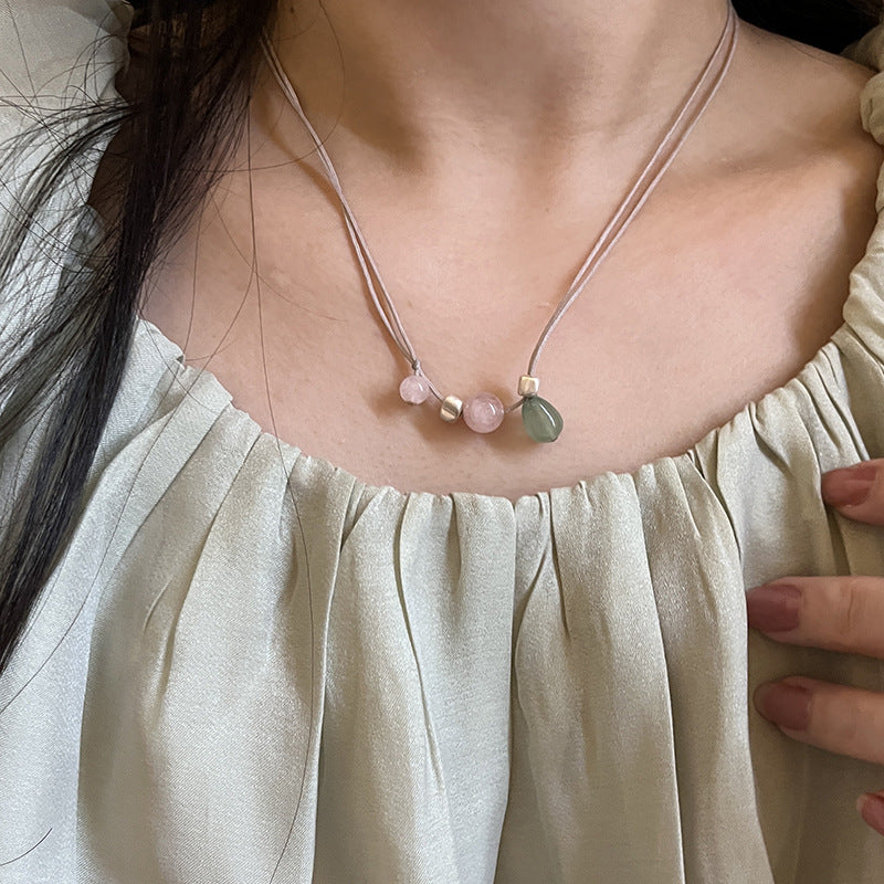 New Chinese Lotus Seed Drop Necklace