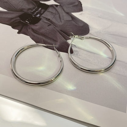 Simple Exaggerated Big Hoop Earrings