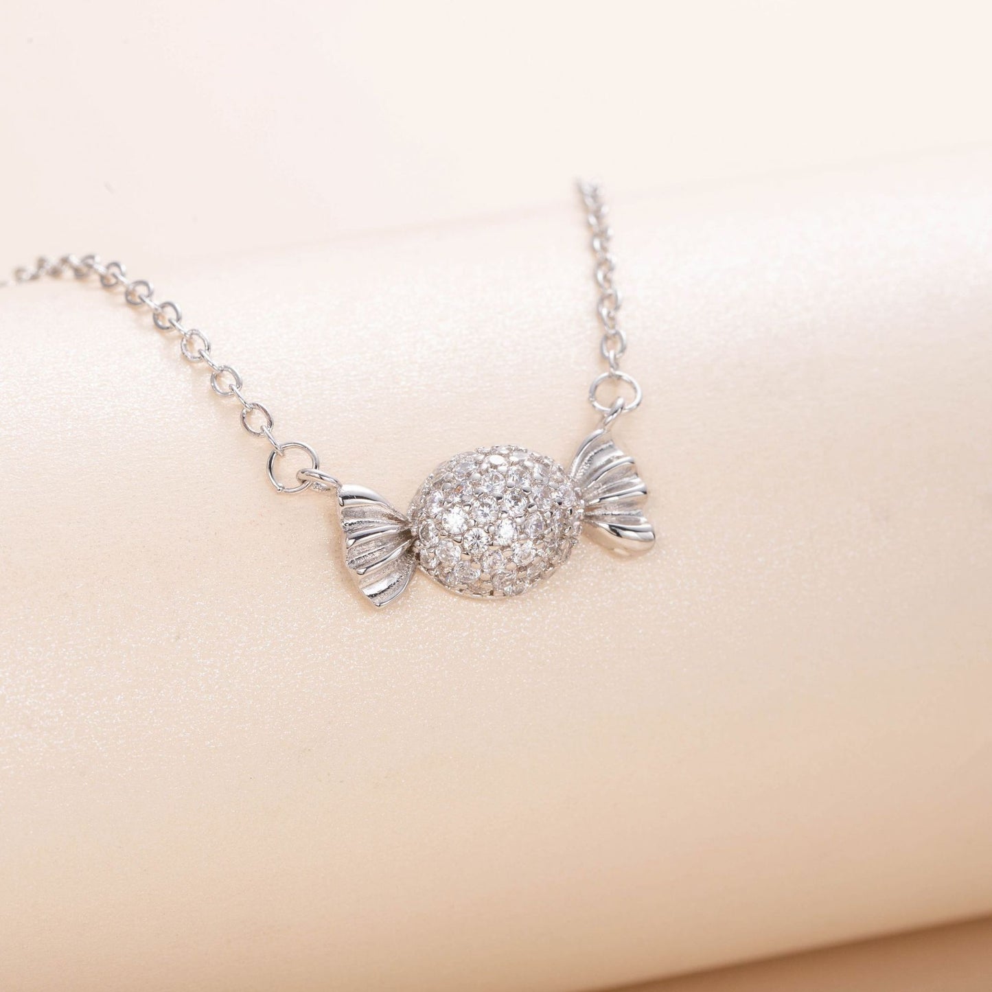 Rose Gold Creative Sweet Candy Collarbone Necklace Simple