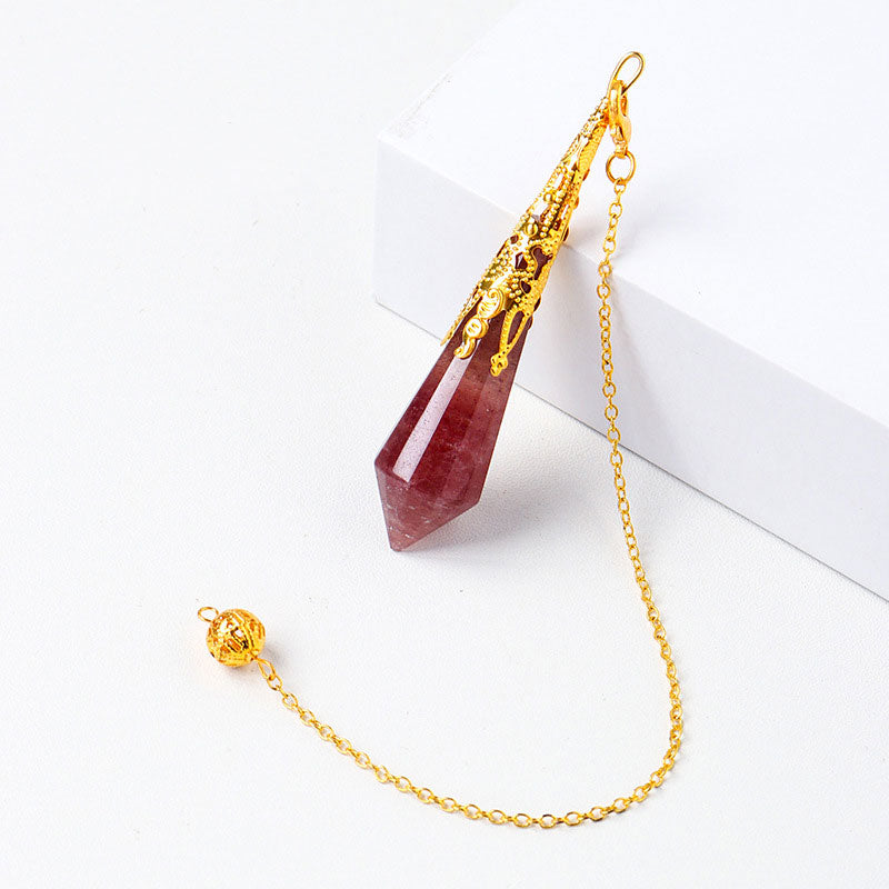 Crystal Faceted Polyhedron Pendant Hexagon