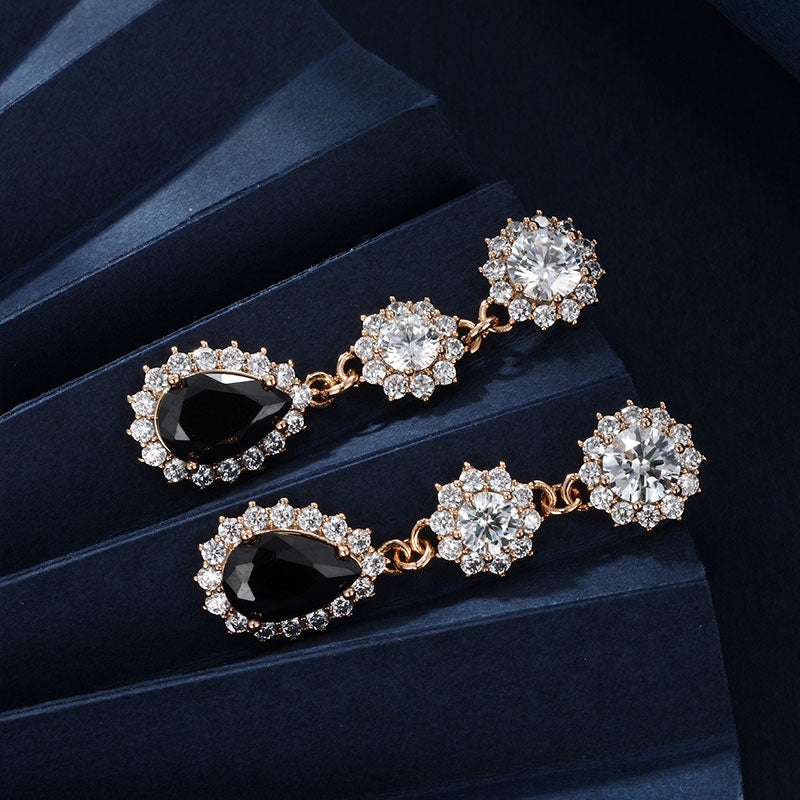 Super Sparkling Water Drop Zircon Earrings