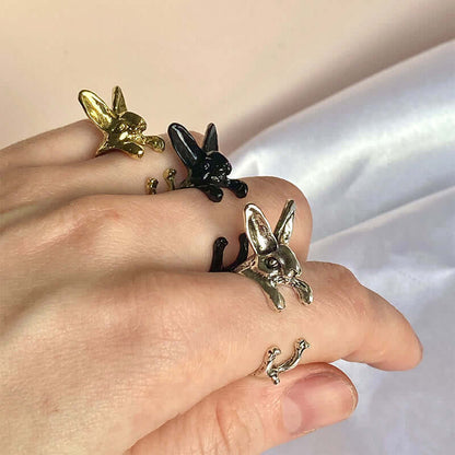 Adorable Forest Rabbit Adjustable Ring