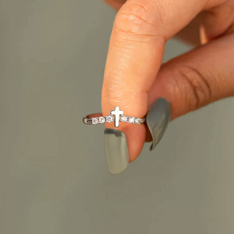 Women's Storms Of Life Cross Arch Ring