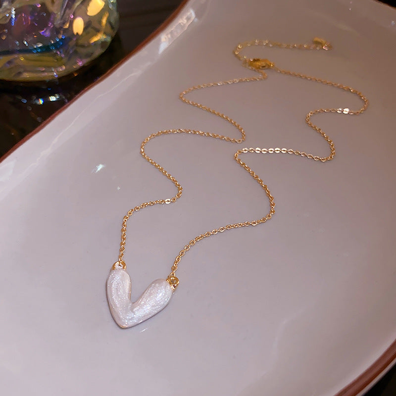 Sweet Maiden Geometric Letter Necklace