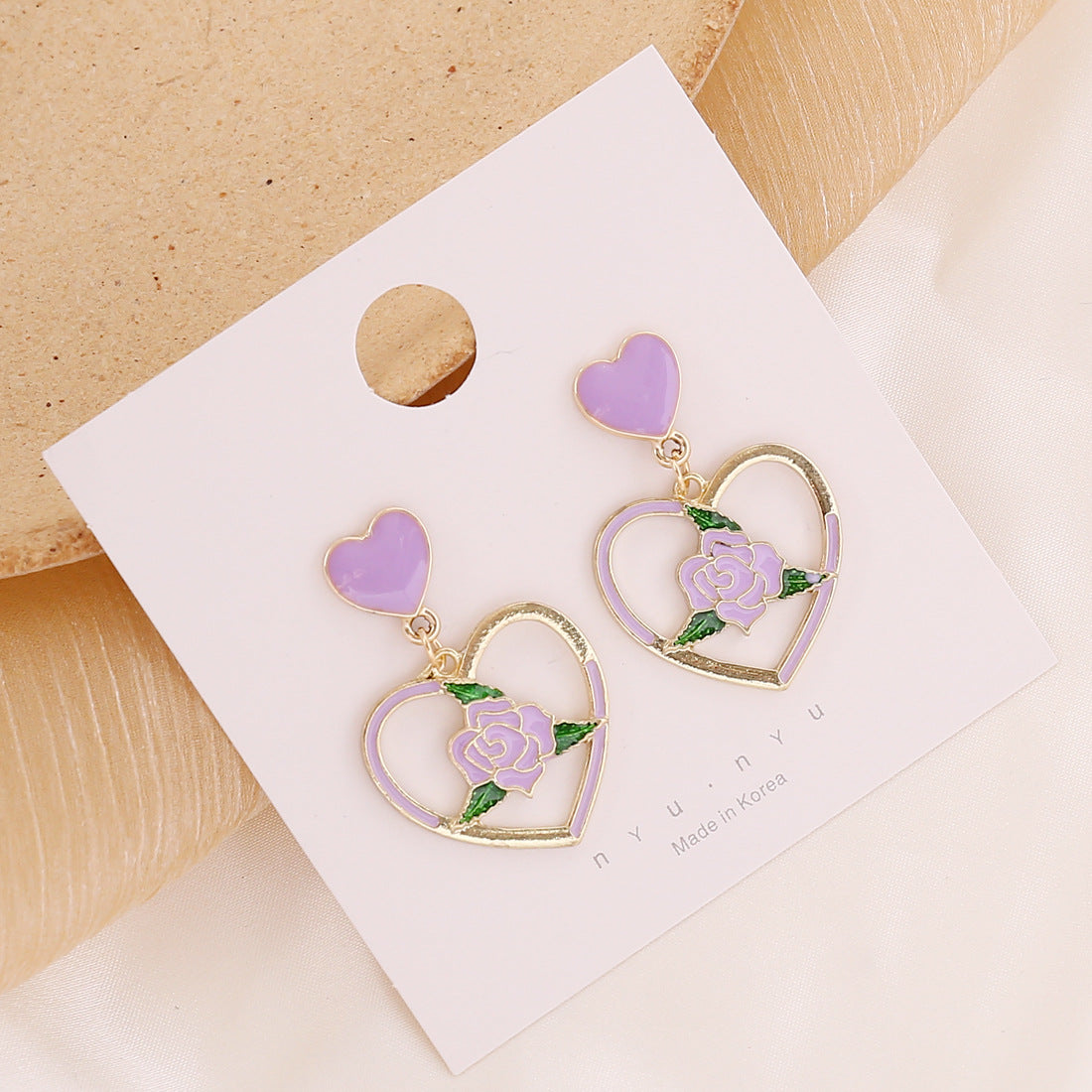 Fashion Flowers Love Earrings