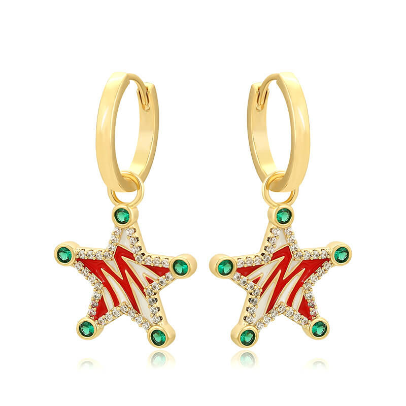 Women's Christmas Bell Snowflake Alloy Earrings
