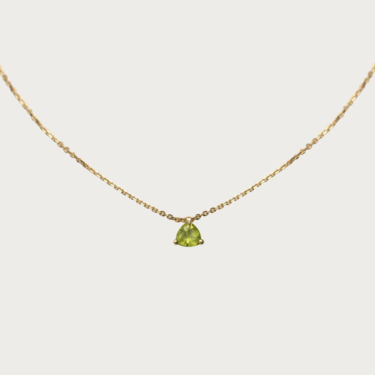 Simple Peridot Necklace