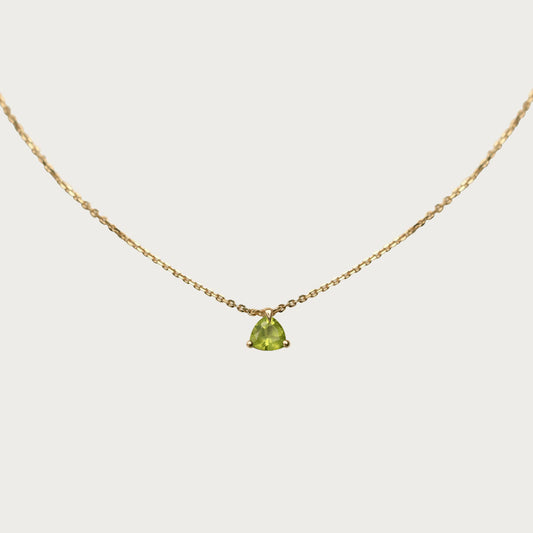 Simple Peridot Necklace