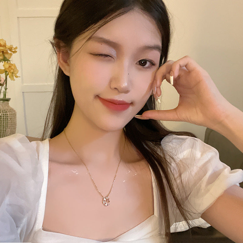 Dream Star Moon Light Luxury Titanium Steel Necklace