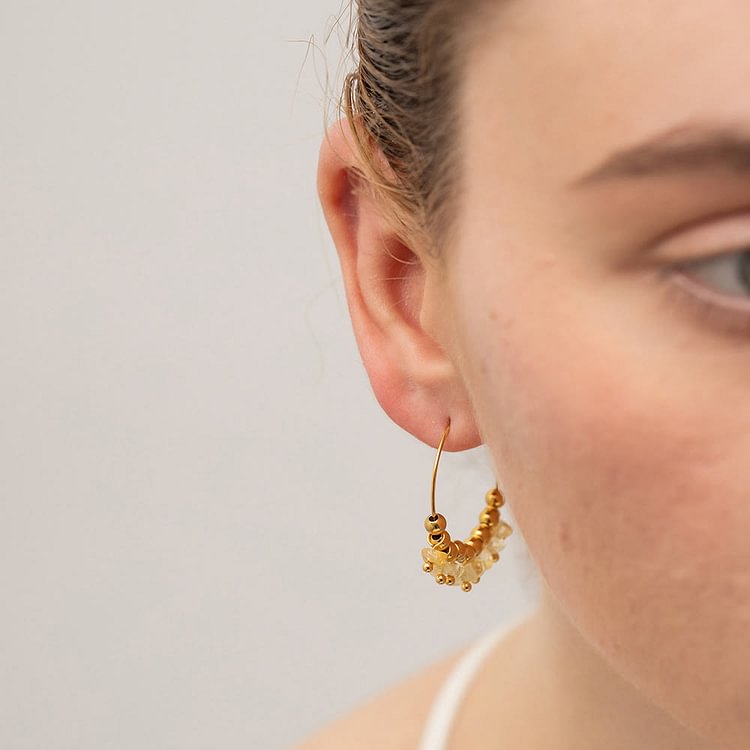 Gravel Stainless Steel Earrings