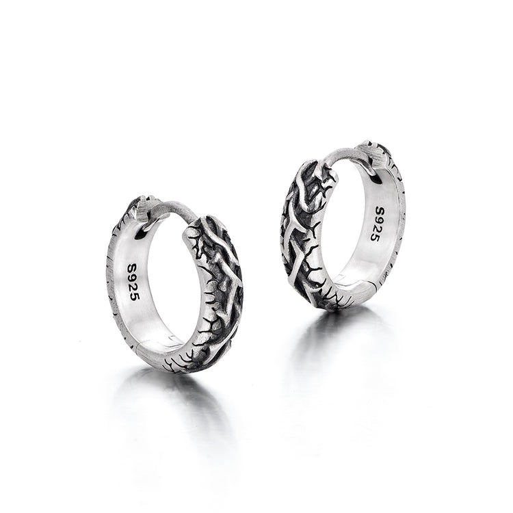 Sterling Silver Vintage Multi-Pattern Earrings