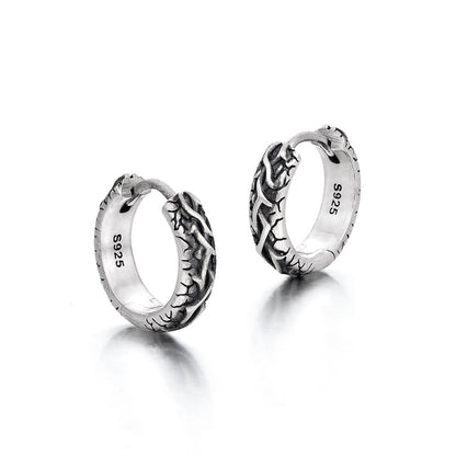 Sterling Silver Vintage Multi-Pattern Earrings