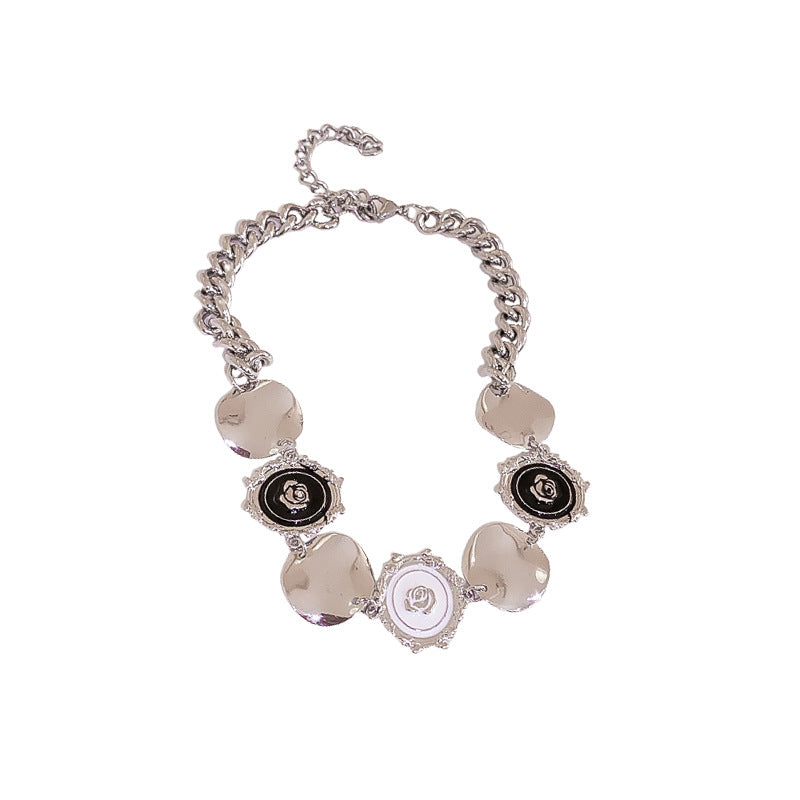 Irregular Round Sequin Necklace