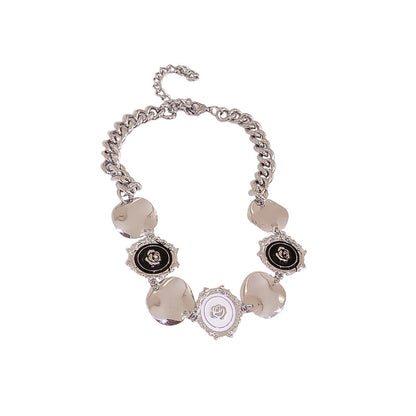 Irregular Round Sequin Necklace