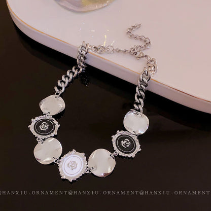 Irregular Round Sequin Necklace