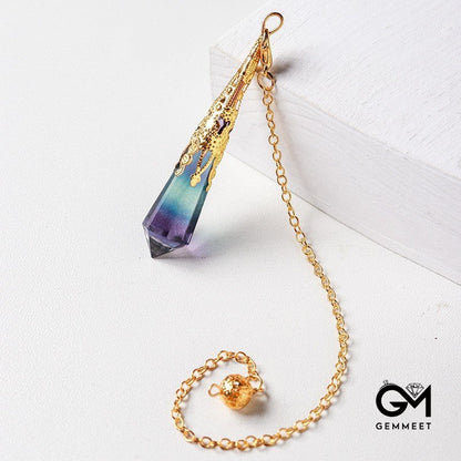 Malachite Hexagon Polyhedron Pendant