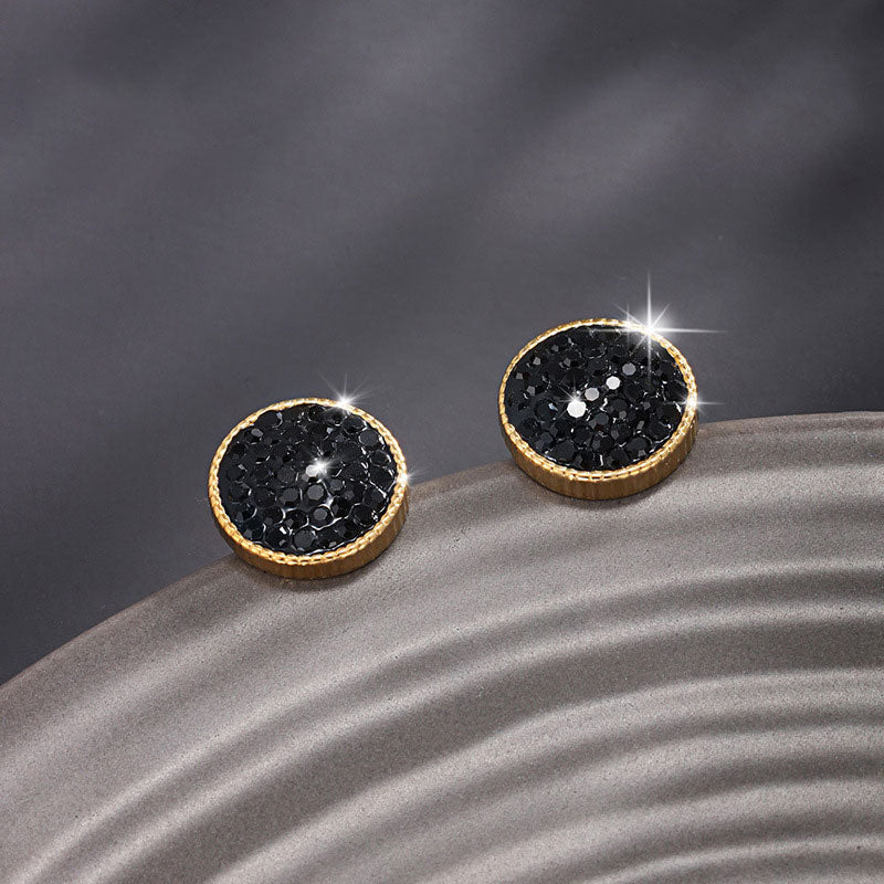 Retro Luxury High-end Black Earrings for Women