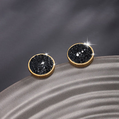 Retro Luxury High-end Black Earrings for Women