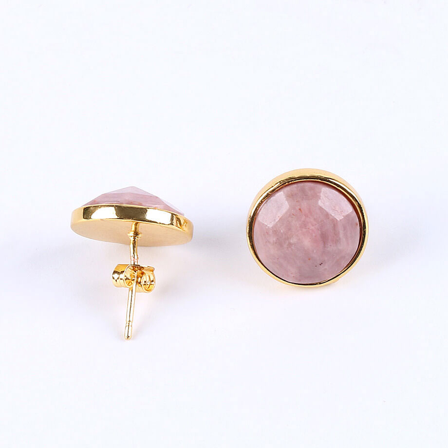 Simple Hexagonal Pyramid Crystal Fashion Earrings